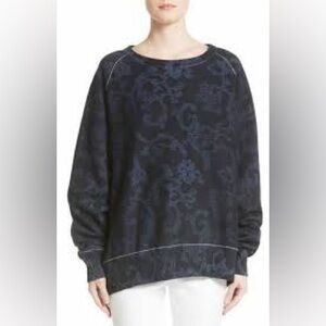 rag & bone Dark Patterned Crew Neck Sweatershirt